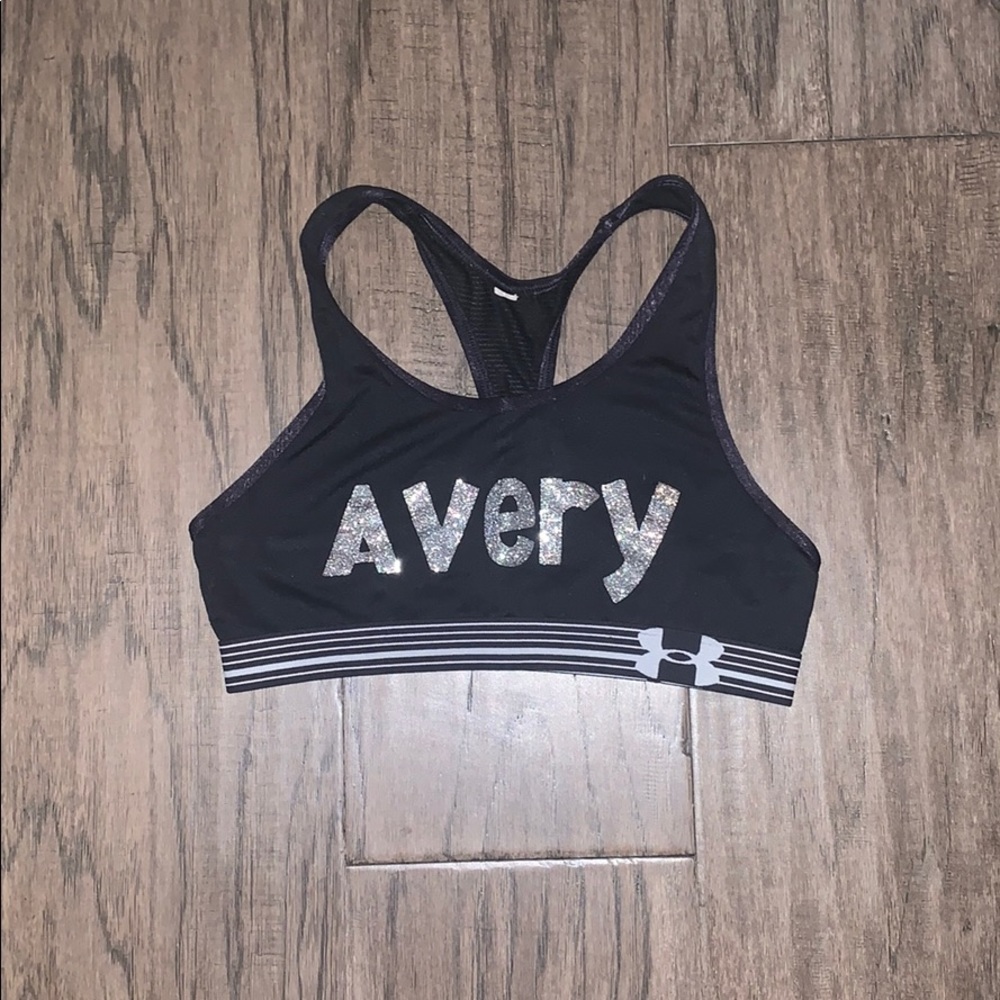 black under armor “Avery” sports bra